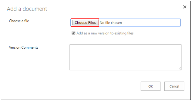 SharePoint Choose Files