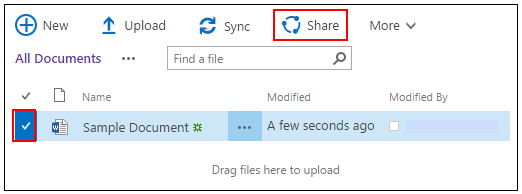 SharePoint Share Document